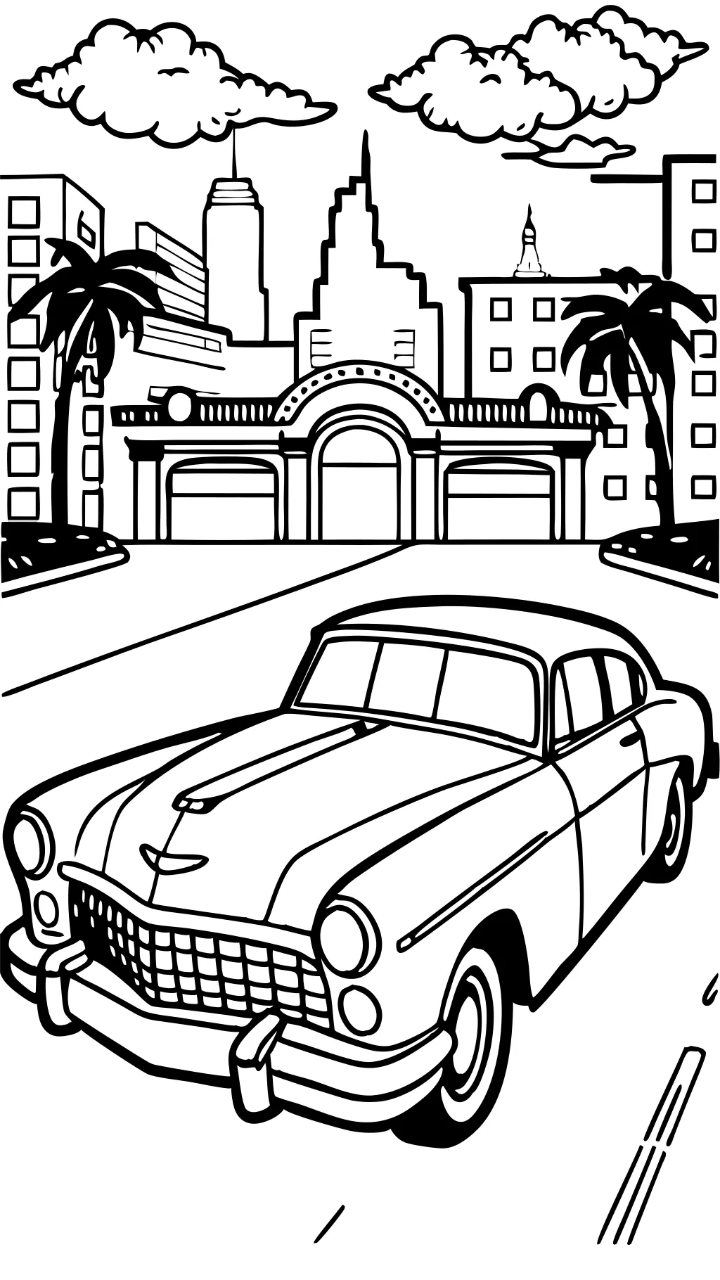 cadillac coloring pages